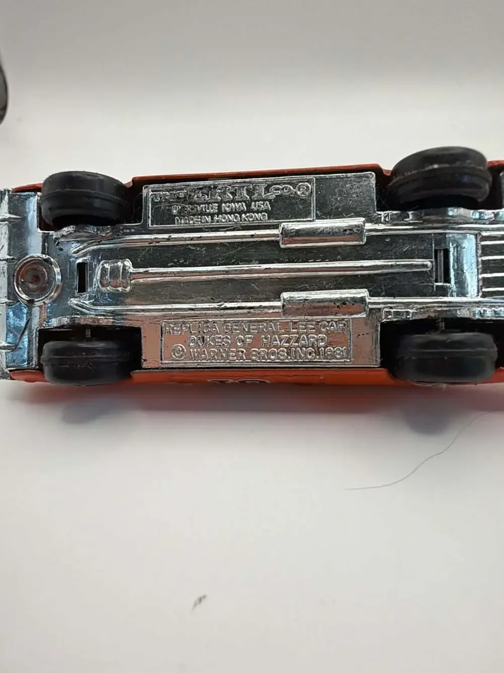 Vintage 1981 ERTL Dukes of Hazzard General Lee Dodge Charger Diecast Toy Car